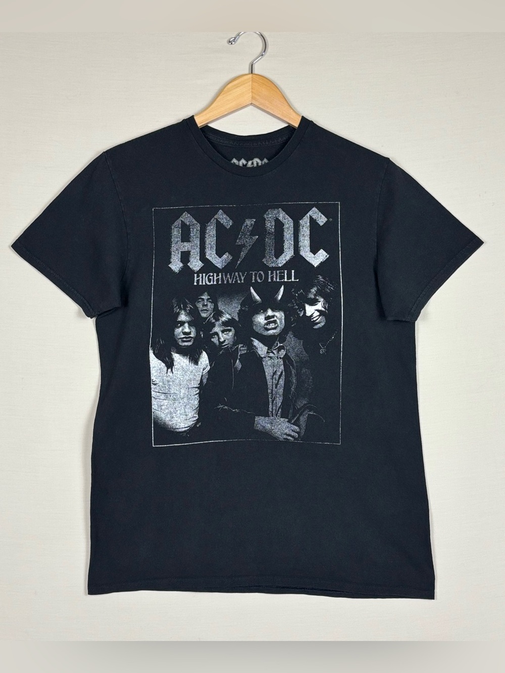 AC/DC Highway to Hell Graphic Band Tee Black 2021 Licensed Rock Shirt Medium